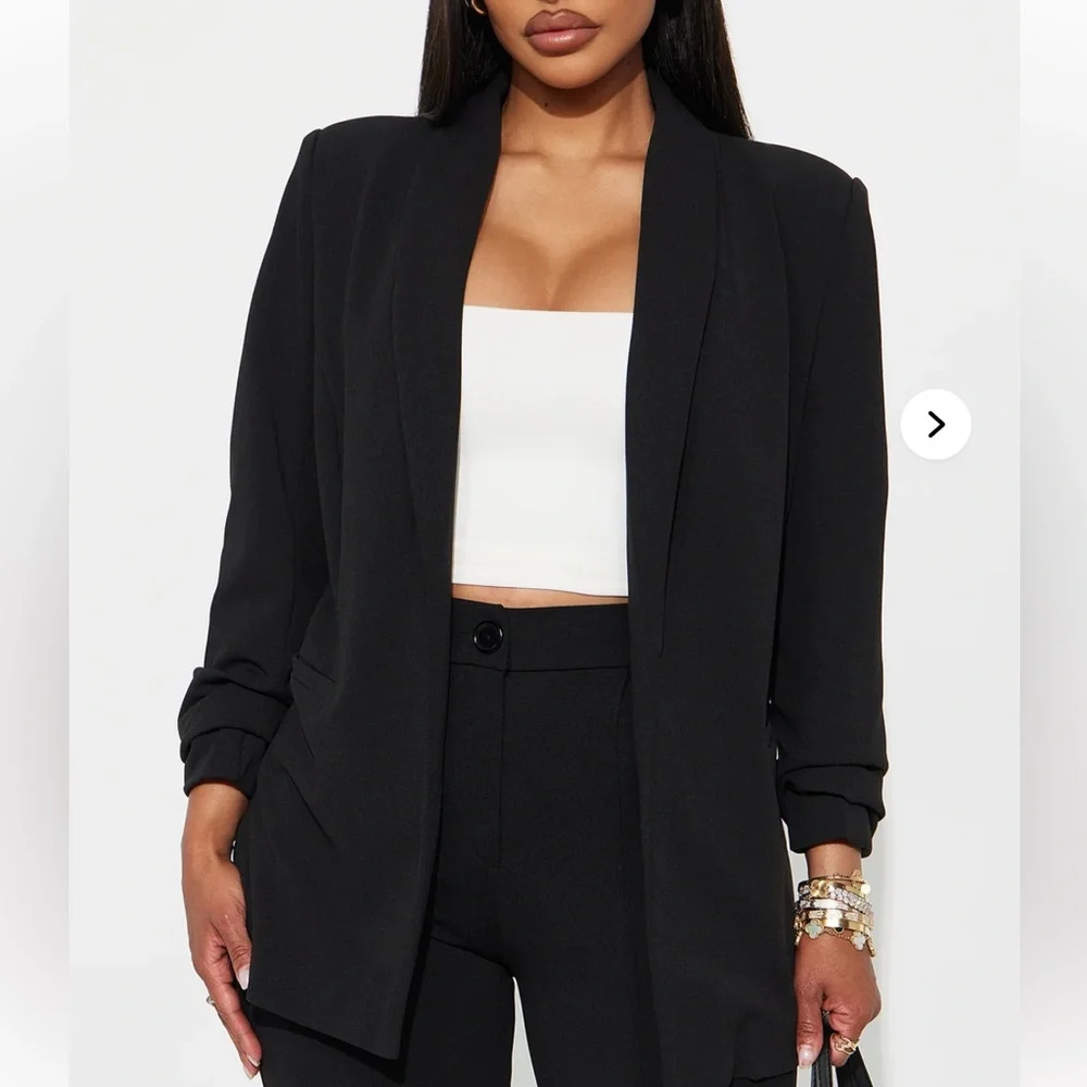 Fashion Nova Elegant Black Blazer - Picture 1 of 2